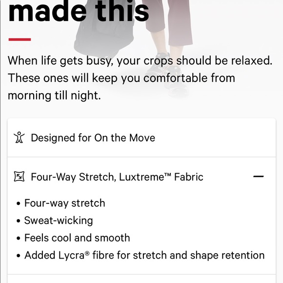 Lululemon keep moving crop new size 6 without tag - Picture 9 of 11